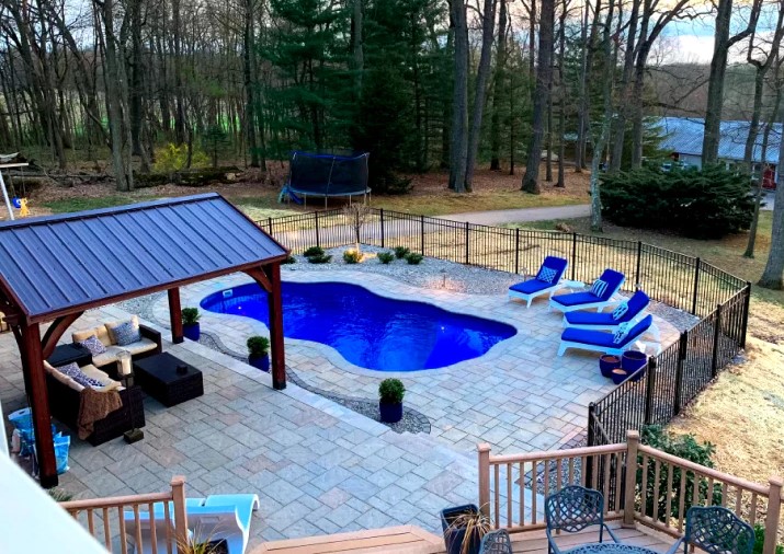 landscape pool design backyard